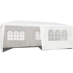 Gazebo Κιόσκι Τέντα Κήπου με 6 Πλαϊνές Πλευρές με Μεταλλικό Σκελετό Pavilion, 3x6 m - Multi Garden