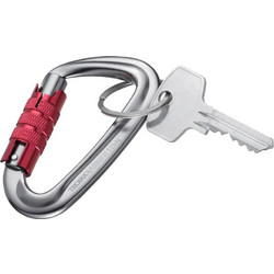 Μπρελόκ Troika Carabiner Ασημί-Κόκκινο