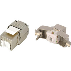 Βύσμα Keystone RJ45 CAT6A Power On KJ-C6A-F001-S FTP Toolless με καπάκι προστασίας