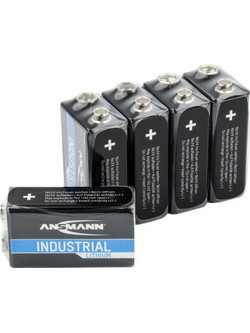 Ansmann Industrial Μπαταρίες Λιθίου 9V 5τμχ