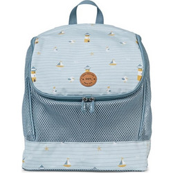Saro Αδιάβροχο Τσαντάκι Backpack με δίχτυ Navy Hugs 61523