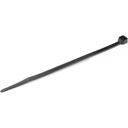 Powertech POWERTECH δεματικά καλωδίων TIES-046, 150x3.6mm, μαύρα, 100τμχ