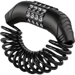 C-TECH CTECH κλειδαριά ποδηλάτου CTL-0026, συνδυασμού 4 ψηφίων, Φ3.9mm, 1.2m