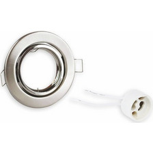 Powertech POWERTECH μεταλλικό πλαίσιο spot & ντουί GU10-003, χωνευτό, 81x31.5mm