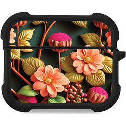 Sonique 3D Flower Series Θήκη Σιλικόνης για AirPods Pro 3 Σομόν
