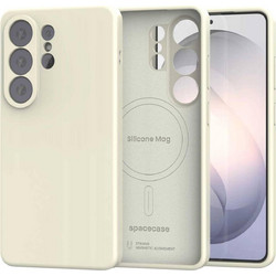 Θήκη Samsung Galaxy S26 Ultra Spacecase Silicone Mag Case Σιλικόνης με MagSafe - Beige (5905719139650)