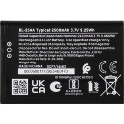 BL-25AA Nokia HSP (Original) for HMD 130 Music 250 (TA-1704, TA-1703, TA-1709) 2500mAh SP60Z01Z1730Y