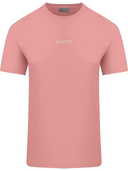 Μπλούζα GANT Regular Fit Cotton Washed Pink