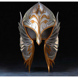 Φιγούρα Cosplay Mithril Helmet 3D εκτυπωμένη