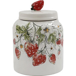 Jar κεραμικό με φράουλες 16X21,5cm