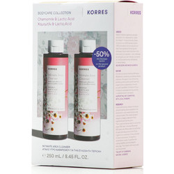 Korres Intimate Area Cleanser Υγρό Καθαρισμού με Χαμομήλι & Γαλακτικό Οξύ 2x250ml
