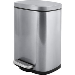 Χαρτοδοχείο Επιδαπέδιο Μεταλλικό 30lt Brushed Steel Spirella AKIRA 05493.005
