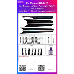 Ατμοσφαιρικός Φωτισμός Vw Tiguan 2017-2021 OEM Ambient Light Kit 1:1