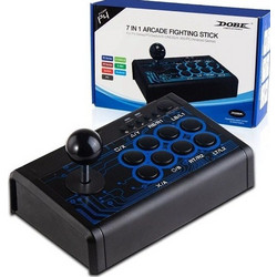 Dobe 7 in 1 Mini Arcade Fighting Stick Ενσύρματο Συμβατό με Android / PC / PS3 / Switch / Xbox One / PS4
