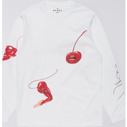 EDWIN Cherry Devil L/S T-Shirt - White