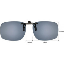 CENTROSTYLE Πρόσθετο Ηλίου C12733 Grey 59 MINIMAL FLIP-UP για όλους τους σκελετούς - Polarized