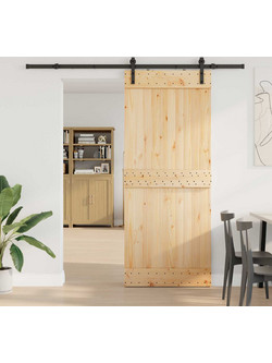 vidaXL Πόρτα Εσωτερική Συρόμενη Ξύλινη 85x210cm 3445259