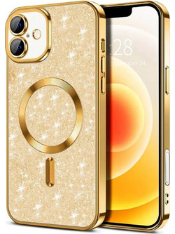 Techsuit Luxury Glitter MagSafe Θήκη Gold (iPhone 16)