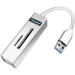 Andowl Q-HU803 USB Hub 3.0 USB-A με 5 Θύρες USB-A / Card Reader