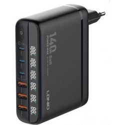 Ldnio A6140C Βάση Φόρτισης με 3 Θύρες USB-A & 3 Θύρες USB-C 140W Power Delivery & Quick Charge 3.0 Black