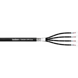 TASKER TSK904 CPR Cca DMX MULTIPAIR | Καλώδιο Multi DMX 110ohm, 4x2x0,25mm, Μαύρο (Bulk m)