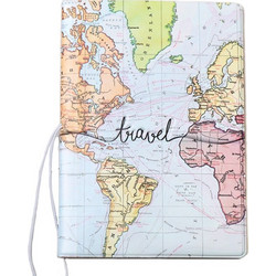 Passport & Credit Card Case Θήκη Καρτών και Διαβατηρίου -Travel World Map ΟΕΜ
