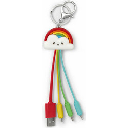 Link up 4 καλώδια σε μπρελόκ rainbow LEGAMI UCC0006