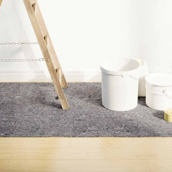 vidaXL Αντιολισθητικό μαλλί ζωγράφου 50 m 220 g/m Γκρι