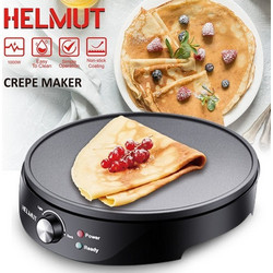 Κρεπιέρα Helmut Μαύρη 30cm, 1000W - Αντικολλητική Επιφάνεια