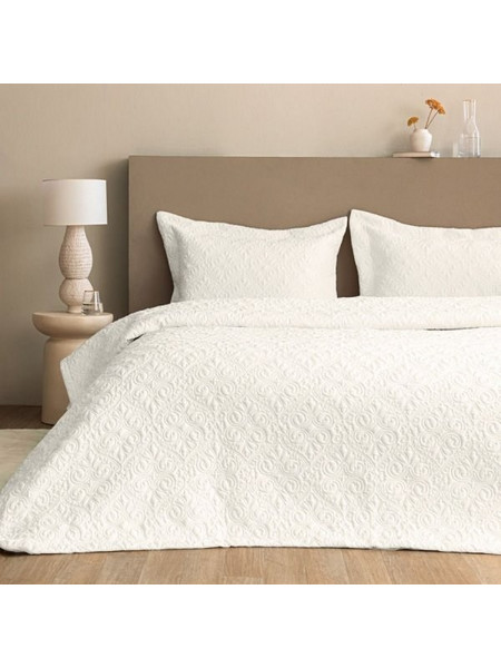 Σετ Κουβερλί Νυφικό WED105 White Palamaiki Λευκό 240x260