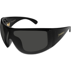 Saint Laurent SL914 001 Γυναικεία Γυαλιά Ηλίου Μάσκα Κοκάλινα Μαύρα με Μαύρο Φακό