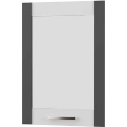 Άνω Πορτάκι-Τζάμι Αριστερό Charlotte Γραφίτης 50x71.8x1.6cm