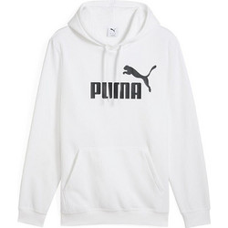 Puma ESS No1 Ανδρικό Αθλητικό Φούτερ με Κουκούλα Λευκό 682570-02