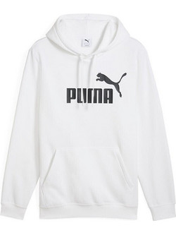 Puma ESS No1 Ανδρικό Αθλητικό Φούτερ με Κουκούλα Λευκό 682570-02