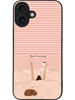 Sonique Stripe Stories Series Θήκη με Σχέδιο «Καλημέρα» (iPhone 16 Plus)