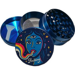 Τρίφτης καπνού SMOKING EUPHORIA HALO 4 PARTS METAL GRINDER 50mm 00034 F
