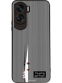 Sonique Stripe Stories Series Θήκη (Honor 90 Lite 5G) με Σχέδιο «Eye On You - Μαύρο»
