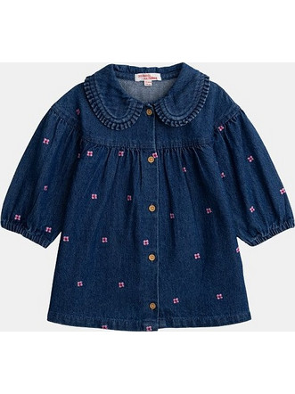 Βρεφικό Φόρεμα Chic Denim ΜΠΛΕ