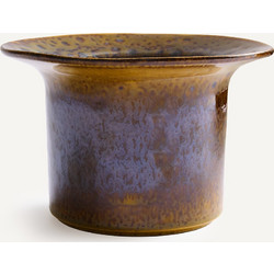 Κασπώ από stoneware με αντιδραστική εφυάλωση Υ12cm
