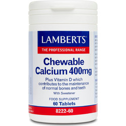 Lamberts Chewable Calcium 400mg 60 Μασώμενα Δισκία