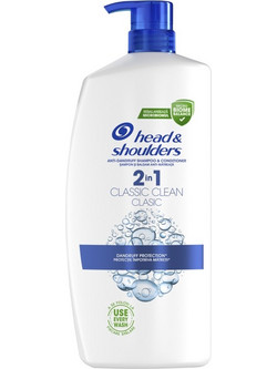 Head & Shoulders Classic Clean 2 Σε 1 Αντιπιτυριδικό Σαμπουάν και Conditioner 1000ml Pump