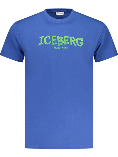 ICEBERG MEN'S SHORT-SLEEVED T-SHIRT, BLUE Μπλε