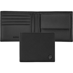 BOSS Πορτοφόλι από δέρμα Black HLM526A