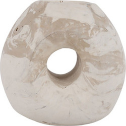 Estia Τσιμεντενιο Κηροπηγιο Petra Κρεμ 10,5X8,5X10Cm