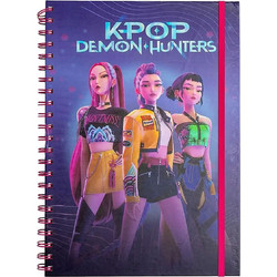 Τετράδιο A4 σπιράλ 3D K-Pop Demon Hunters Huntr/X