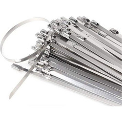 Μεταλλικά Δεματικά Inox 4.6x200mm 50 τμχ Ασημί