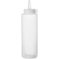 Φιάλη Σάλτσας Πλαστική Διάφανη 70x240 mm - Με Καπάκι 30.40347 Διάφανο Hendi