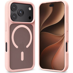 Crong Hybrid Matte Magnetic MagSafe Back Cover Pink (iPhone 18 Pro / 17 Pro)