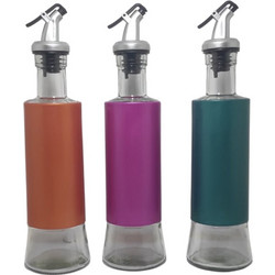 Δοχείο Λαδιού Σπρέι Γυάλινο Διάφανο 300ml 1τμχ TnS 03-950-4029 (Διάφορα Χρώματα)