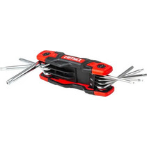 Amio - Πτυσσόμενα Κλειδιά TORX CR-V T9-T40 Πολυεργαλείο Heavy Duty για Σταθερή Εφαρμογή στη Βίδα & Καθημερινή Χρήση - 1 Τεμ